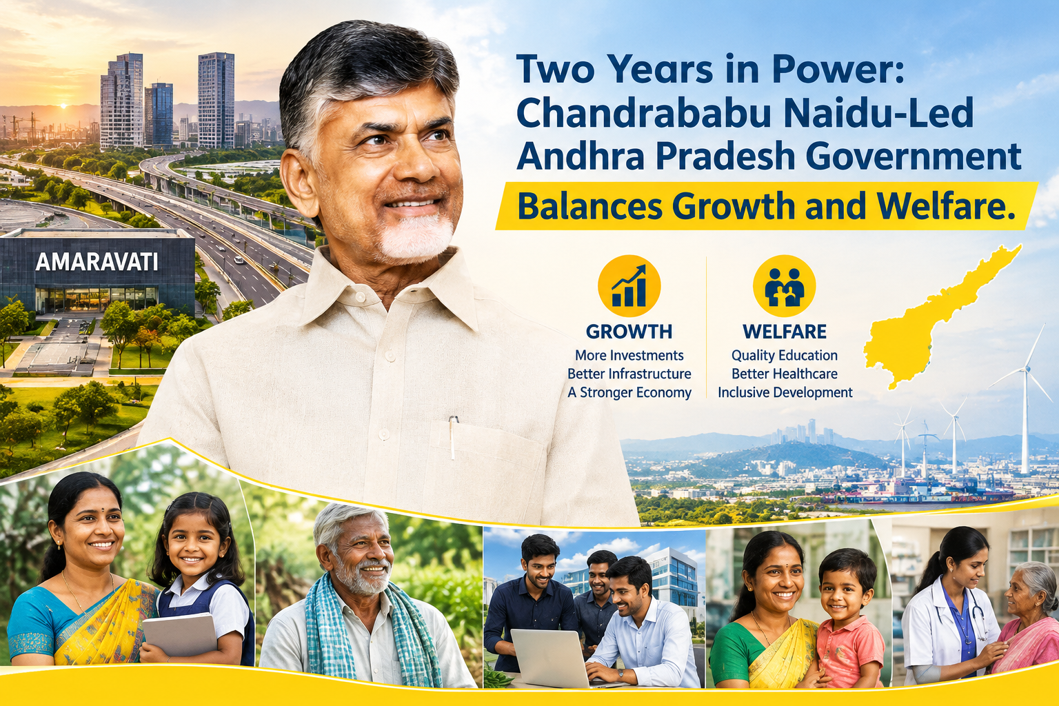 Two Years in Power: Chandrababu Naidu-Led Andhra Pradesh Government Balances Growth and Welfare