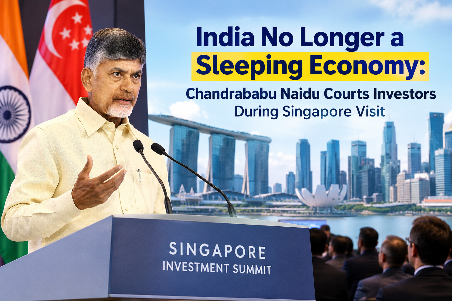 India No Longer a Sleeping Economy: Chandrababu Naidu Courts Investors During Singapore Visit