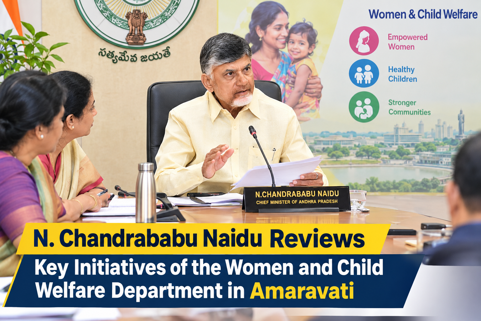 N. Chandrababu Naidu Reviews Key Initiatives of the Women and Child Welfare Department in Amaravati